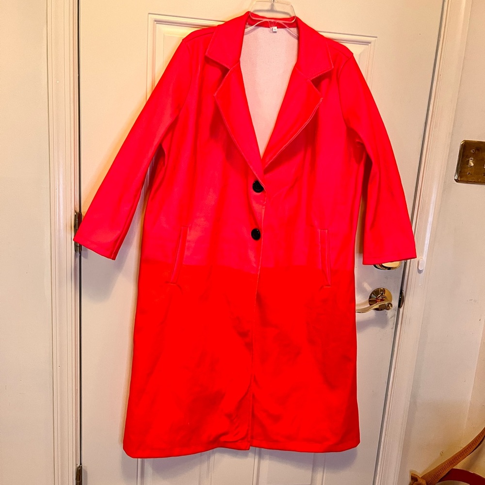 710 Studio Hot Pink & Orange Women Coat